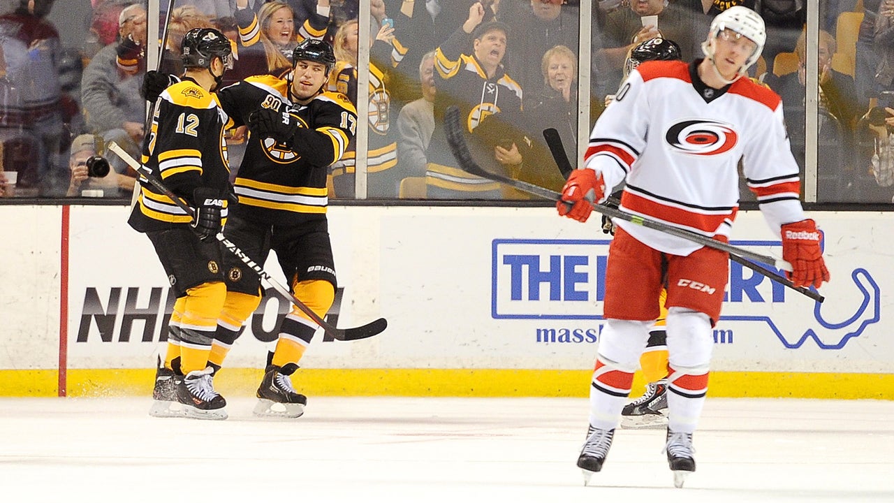 Iginla scores twice as Bruins cruise past Hurricanes
